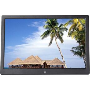 14-inch Digital Photo Frame Electronic Photo Frame Advertising Player Home Video Player(White)