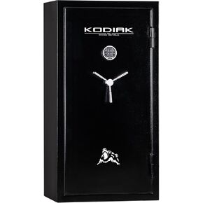 Kodiak Gun Safe للبنادق والمسدسات ، KBX5629 بواسطة المعادن وحيد القرن مع نظام أمن Safex الجديد ، يخزن بأمان 42 بندقية طويلة و 9 مسدسات ، منظم الأبواب للمسدسات والذخيرة ، 390 رطلاً