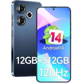 الهواتف غير المحفوظة E19 ، 12 جيجا بايت+512 جيجا بايت أندرويد 14 الهاتف المحمول ، 6.7 "HD+120Hz 5G الهاتف الذكي ، Snapdragon 888 ، 48 ميجابكسل+108 ميجابكسل كاميرا مزدوجة ، بطارية 6800 مللي أمبير في الساعة ، معرف الوجه/قفل بصمات الأصابع/GPS/Bluetooth/BlueT