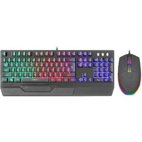 Sentry Industries Inc. HPXKX200 Gaming Keyboard + Mouse 2 Pack Black