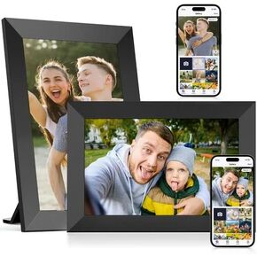 إطار صور رقمي 10.1 بوصة ، إطار صور رقمي ذكي 32 جيجابايت مع WiFi والتطبيق ، Rotate Sauto