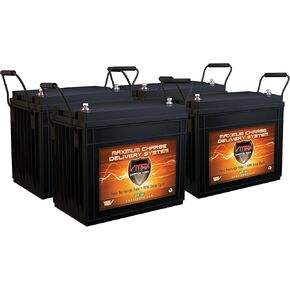 QTY 4 VMAX SLR155 Vmaxtanks AGM Deep Cycle 12V 155ah each Sla Solar and Golf Rechargeable Battery for Use with Pv Solar Panels Smart Chargers Wind Turbine and Inverters