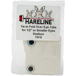 Hareline Tie in Fold Over Eye Tabs 1/2'' (12.70mm)