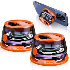 Wireless Portable Bluetooth Speakers Magnetic Phone Stand for PC iPhone Android, Small Portable Speaker with RGB for Camping, Party, Desk. 1 Black Wireless Speaker