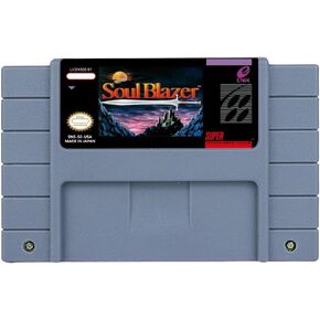 Soul Blazer - USA أو EUR Version Cartridge for SNES Game Secome (إصدار الولايات المتحدة الأمريكية)