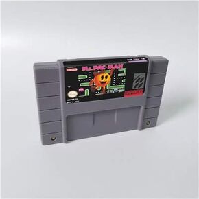 Game Card Ms. Pac-Man - Action Game Card Us Version English Language Game Cartridge 16 Bit SNES