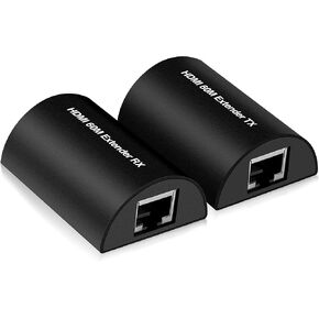 avedio links 196ft/60m HDMI Extender, Full HD 1080P HDMI Ethernet Extender Adapter Over Single Cat 5e/6/7