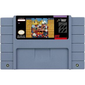 Action Game for Breakthru- USA Version Cartridge Available for SNES Game Consoles