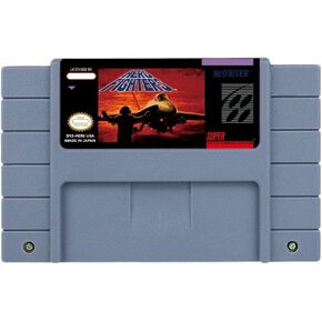 لعبة Aero Fighters - خرطوشة إصدار الولايات المتحدة الأمريكية متاحة لأجهزة ألعاب الفيديو SNES