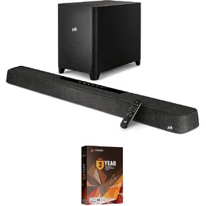 Polk MAGNIFI-MAX-AX Soundbar and Subwoofer with DTS:X and Dolby Atmos with 2 Year Amber Protection Plan (2022)