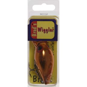Wiggler Dark Red Eyes Fishing Lure, Copper