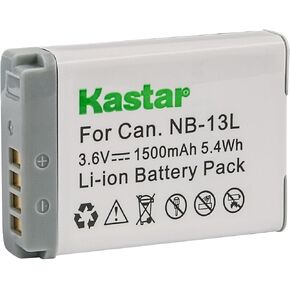 Kastar Decoded Battery for Canon NB-13L NB13L CB-2LH and Canon PowerShot G5 X, PowerShot G7 X, G7 X Mark II, PowerShot G9 X, G9 X Mark II, PowerShot SX620 HS, SX720 HS, SX730 HS, G1 X Mark III Camera
