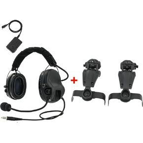 M301 Tactical Headset and ARC Rail Adapter(Black)