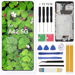 for Samsung Galaxy A42 5G OLED Screen Replacement 6.6" 2020 A426 SM-A426 A426B A426B/DS A426U A426V SM-A4260 Display Assembly LCD Touchscreen Digitizer with Frame
