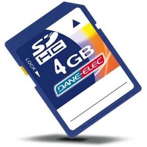 Sd Hc Media Memory Card Capacity 4Gb Ref Da-Sd-4096-R