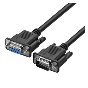 Lballist DB9 9Pin Serial RS232 Extension Cable Male Female 1.5m 300cm 5m 10m Black(1.5m,Male to Female)