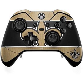Skinit Decal Gaming Skin Compatible with Xbox One Elite Controller - Officially Licensed NFL New Orleans Saints Zone Block Design