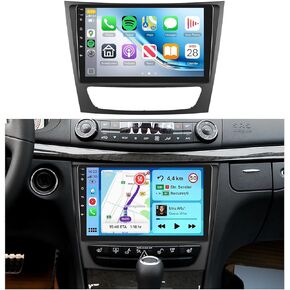 4G+64G,Radio for Mercedes Benz E Class W211 E200 CLS W219 2002-2009 Car Stereo,Wireless Carplay Android Auto,5.0Bluetooth DSP 32EQ,9'' 1280x720P IPS Touchscreen,FM/RDS GPS WiFi Backup Camera