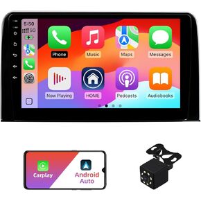 2+32G Android 13 Double Din Car Stereo for Honda CR-V 2017-2021 with 10.1 Inch Touchscreen Radio Built-in Wireless Carplay/Android Auto/GPS/Bluetooth/FM/AUX-in/Steering Wheel Controls/Backup Camera
