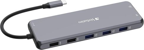 Verbatim USB-C ™Pro Docking Station 15-in-1 - SSD Enclosure, Black, 32173 in Kuwait