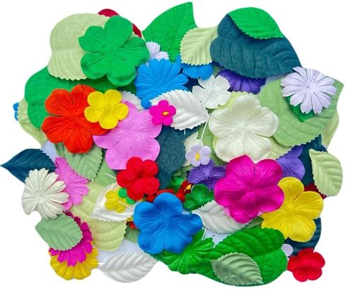 100 Pcs Handmade Patch Jasmine Flowers 25x25mm Mulberry Paper Flowers Scrapbooking Wedding DIY Craft Supplies (Pink Pastels Tone) in Kuwait