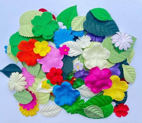 100 Pcs Handmade Patch Jasmine Flowers 25x25mm Mulberry Paper Flowers Scrapbooking Wedding DIY Craft Supplies (Pink Pastels Tone) in Kuwait