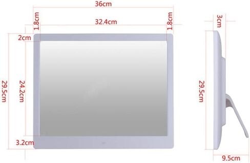 17 بوصة + 16 جرام آلة الإعلان بناء آلة الإعلان عرض هدية إلكترونية LED HD الفيديو (أسود) in Kuwait