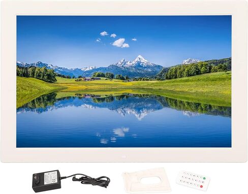 16:10 إطار الصورة الرقمية ، إطار صور رقمي ذكي 17 بوصة مع التحكم عن بُعد ، شاشة LED زاوية 180 درجة ، إطار صورة للمشاركة في الفيديو ، عيد ميلاد ، حفل زفاف (1) in Kuwait