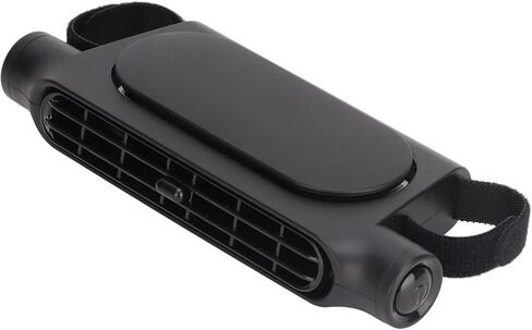 Gonetre USB Car Backseat Fan Strong 3 Speed ​​Teed قابل للتعديل معاداة الهواء مروحة التبريد المنخفضة ضوضاء محمولة لسيارات الدفع الرباعي RV Backseat ABS Material 178g (أسود) (أسود) in Kuwait