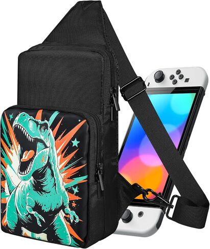 Travel Bag for Nintendo Switch 2 2025/Switch/Lite/OLED - Cute Sling Crossbody Shoulder Carrying Storage Backpack for Teens for Nintendo Accessories Storage, Zhizhu in Kuwait