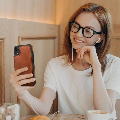 تم تصميمه لمحفظة علبة iPhone XR مع حامل البطاقة ، [غطاء المشبك المغناطيسي] [RFID حظر حماية الجلود] in Kuwait