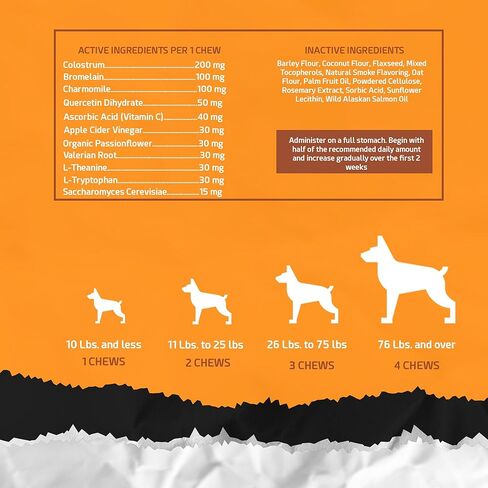 POINTPET Allergy Plus Calming Formula for Dogs - Comprehensive Seasonal Allergy Support - Helps Manage Histamine Levels - Premium 13-in-1 Blend with Colostrum, Bromelain, Chamomile & More in Kuwait