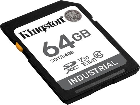 Kingston Industrial SD Card, Up to 100MB/s, High Endurance, UHS-I U3 V30 A1, (SDIT/64GB) in Saudi Arabia
