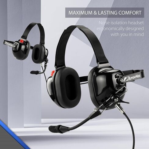 Arrowmax AHDH0032-BK-M5 Noise Cancelling Headset for Motorola GP328 HT750 HT1250 PRO7550 PRO7750 MTX850 in Saudi Arabia