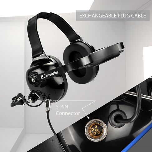 Arrowmax AHDH0032-BK-M5 Noise Cancelling Headset for Motorola GP328 HT750 HT1250 PRO7550 PRO7750 MTX850 in Saudi Arabia