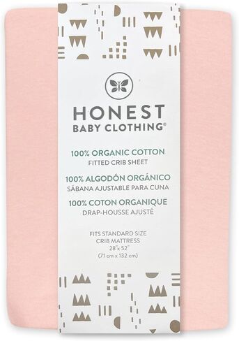 HonestBaby Organic Cotton Fitted Bassinet Sheet, White, One Size in Saudi Arabia