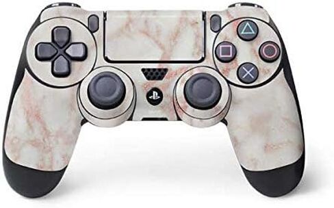 Skinit Decal Gaming Skin Compatible with PS4 Controller - Rose Gold Marble Design in Saudi Arabia
