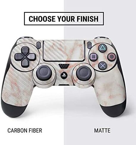 Skinit Decal Gaming Skin Compatible with PS4 Controller - Rose Gold Marble Design in Saudi Arabia