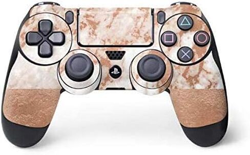 Skinit Decal Gaming Skin Compatible with PS4 Controller - Rose Gold Marble Design in Saudi Arabia