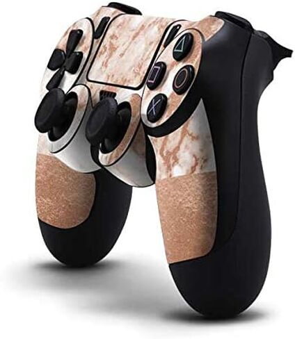 Skinit Decal Gaming Skin Compatible with PS4 Controller - Rose Gold Marble Design in Saudi Arabia