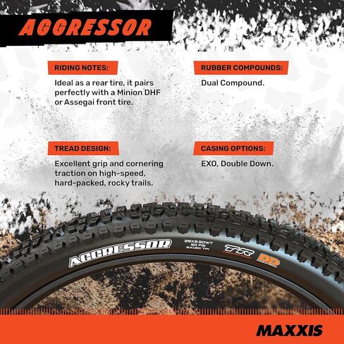 MAXXIS Aggressor EXO/TR Tire (Black, 29''x2.30 (2 Pack)) in Kuwait