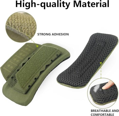 Archerest 2 حزمة منصات الكتف لوحة تكتيكية ، وسادة حزام كتف السترة الناعمة ، وسادة حزام شبكية للتنفس لحقائب الظهر in Kuwait