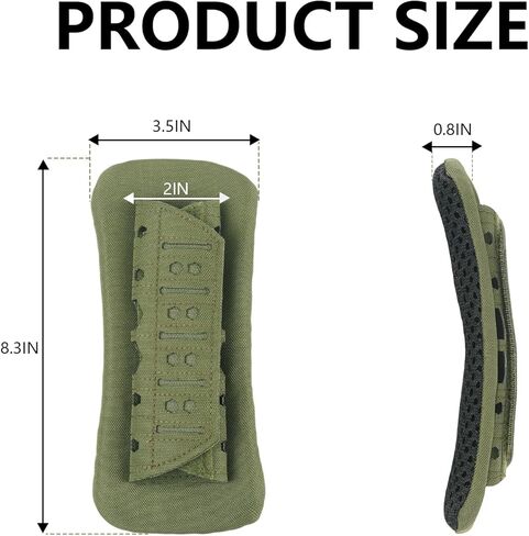 Archerest 2 حزمة منصات الكتف لوحة تكتيكية ، وسادة حزام كتف السترة الناعمة ، وسادة حزام شبكية للتنفس لحقائب الظهر in Kuwait