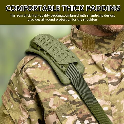 Archerest 2 حزمة منصات الكتف لوحة تكتيكية ، وسادة حزام كتف السترة الناعمة ، وسادة حزام شبكية للتنفس لحقائب الظهر in Kuwait