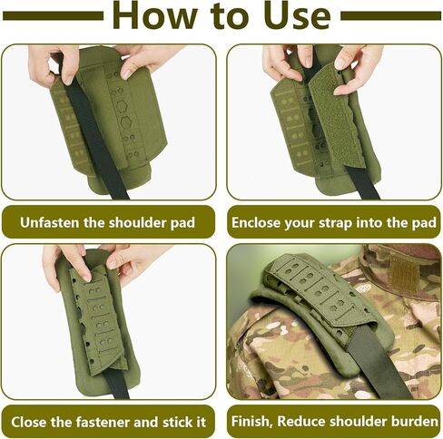 Archerest 2 حزمة منصات الكتف لوحة تكتيكية ، وسادة حزام كتف السترة الناعمة ، وسادة حزام شبكية للتنفس لحقائب الظهر in Kuwait