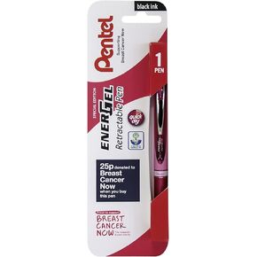 قلم جل قابل للسحب من Pentel BL77-CO Energel XM مع طرف 0.7 مم، عرض خط 0.35 مم - أزرق، عبوة من 12 قلمًا