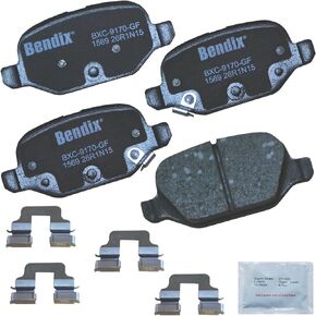 Bendix Priority 1 Ceramic Rear Disc Brake Pad Set for Fiat 500 2017-2012 - (CFC1569)