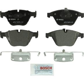 وسادات فرامل قرصية شبه معدنية فاخرة من BOSCH BP918 - متوافقة مع سيارات BMW 335xi، 525i، 528i، 530xi، 535i، 545i، 550i، 645Ci، 650i، 745i، 750i، 750، 760i، 760Li، M3، Z4 + المزيد؛ أمام