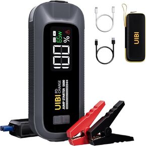 S600 Jump Starter, 5000A Car Battery Jumper Starter Portable 12V Lithium Battery Jump Box(All Gas/10.0L Diesel) Jumper Cables with Battery Pack, Power Bank with 65W Fast Charging, LCD, LED Light