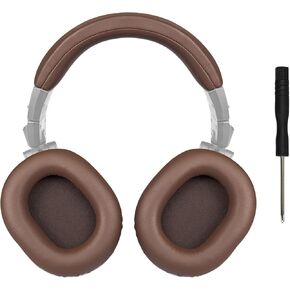 SOULWIT Ear Pads Cushions + Headband Cover, Replacement Kit for ATH M50, M50X, M50XWH, M50XBT, M50XBT2, M50S/LE Headphones, Replacement Headstrap Pad & Earpads Repair Part (Black)